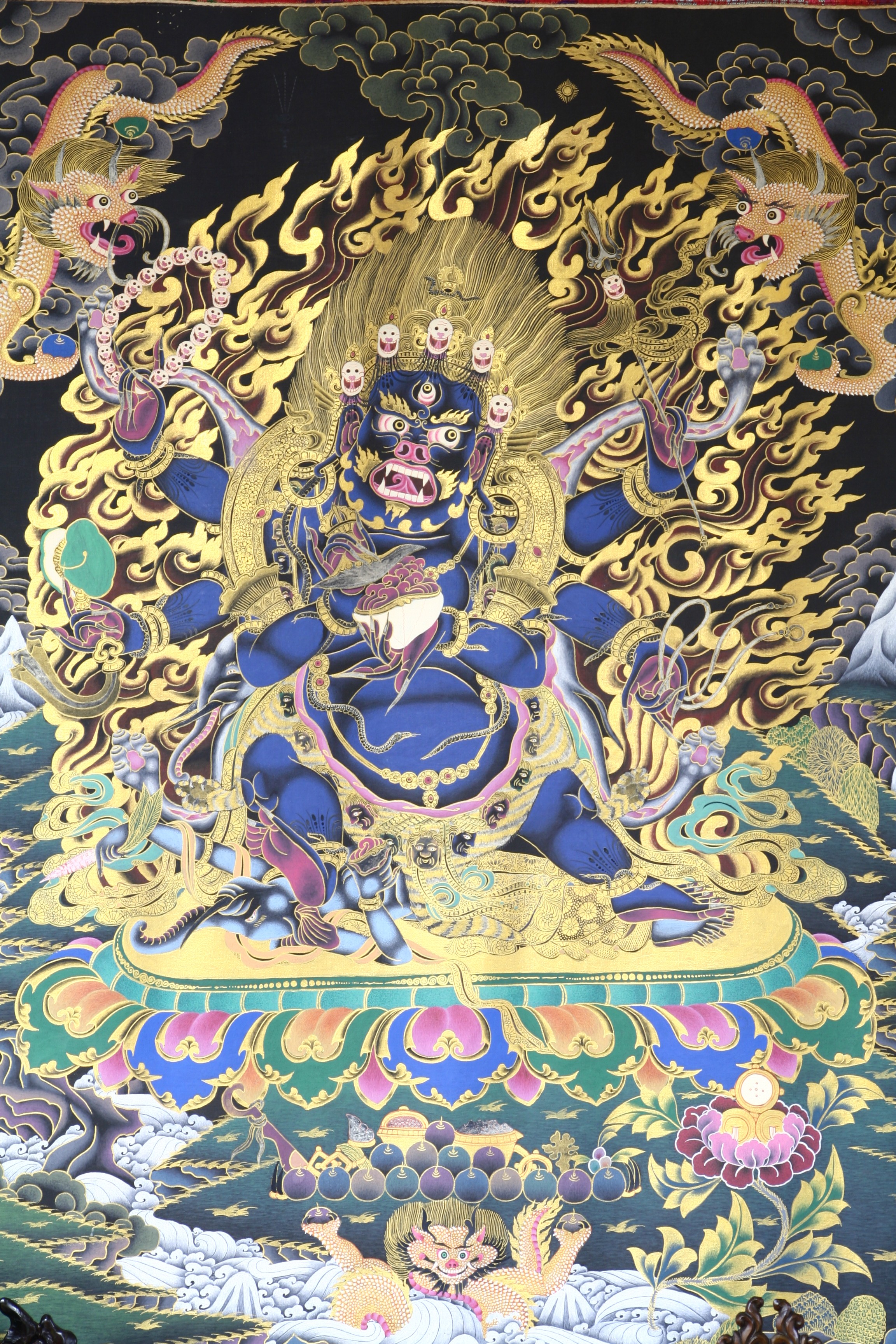 六臂瑪哈嘎啦（唐卡）