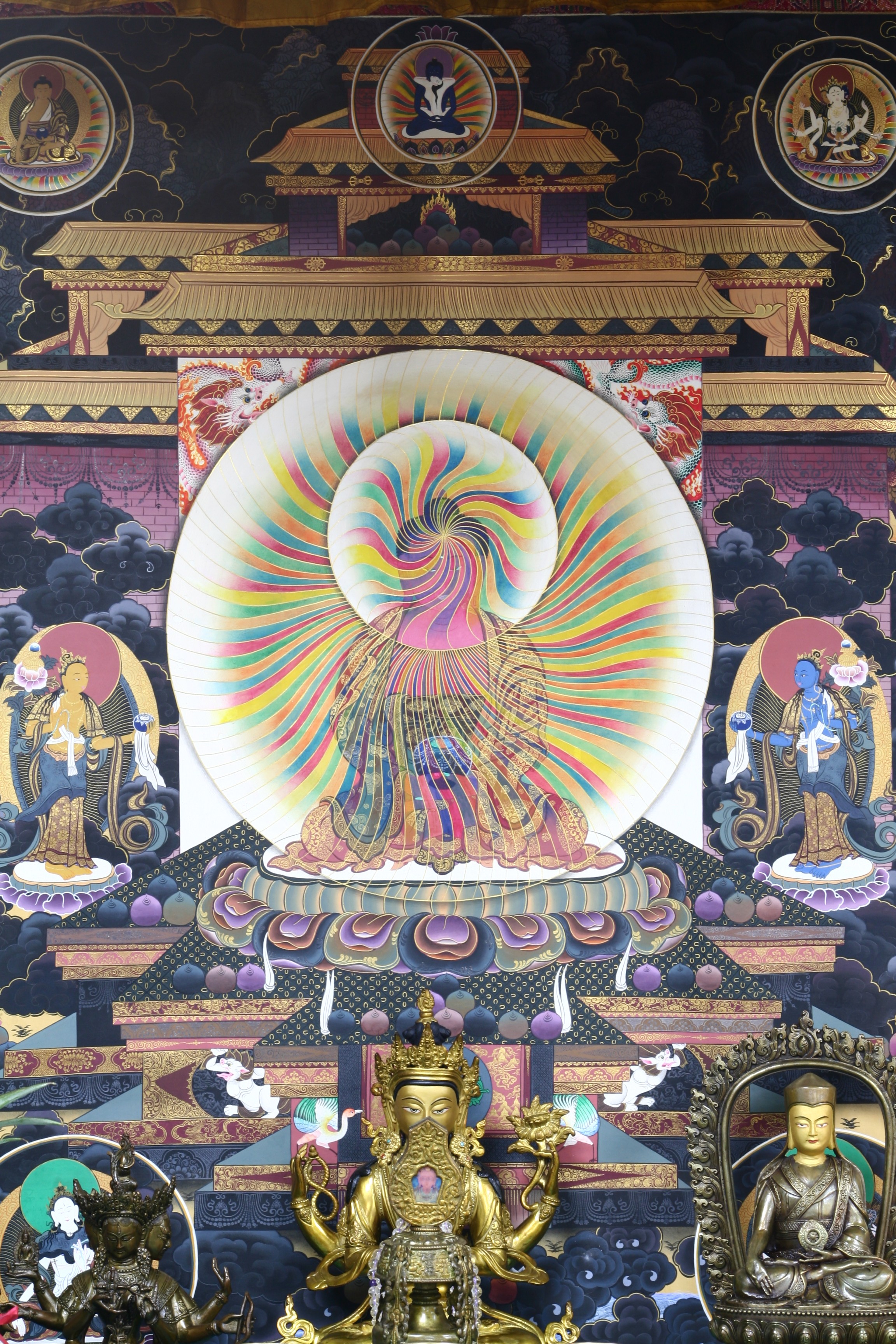 阿彌陀佛虹光身（唐卡）