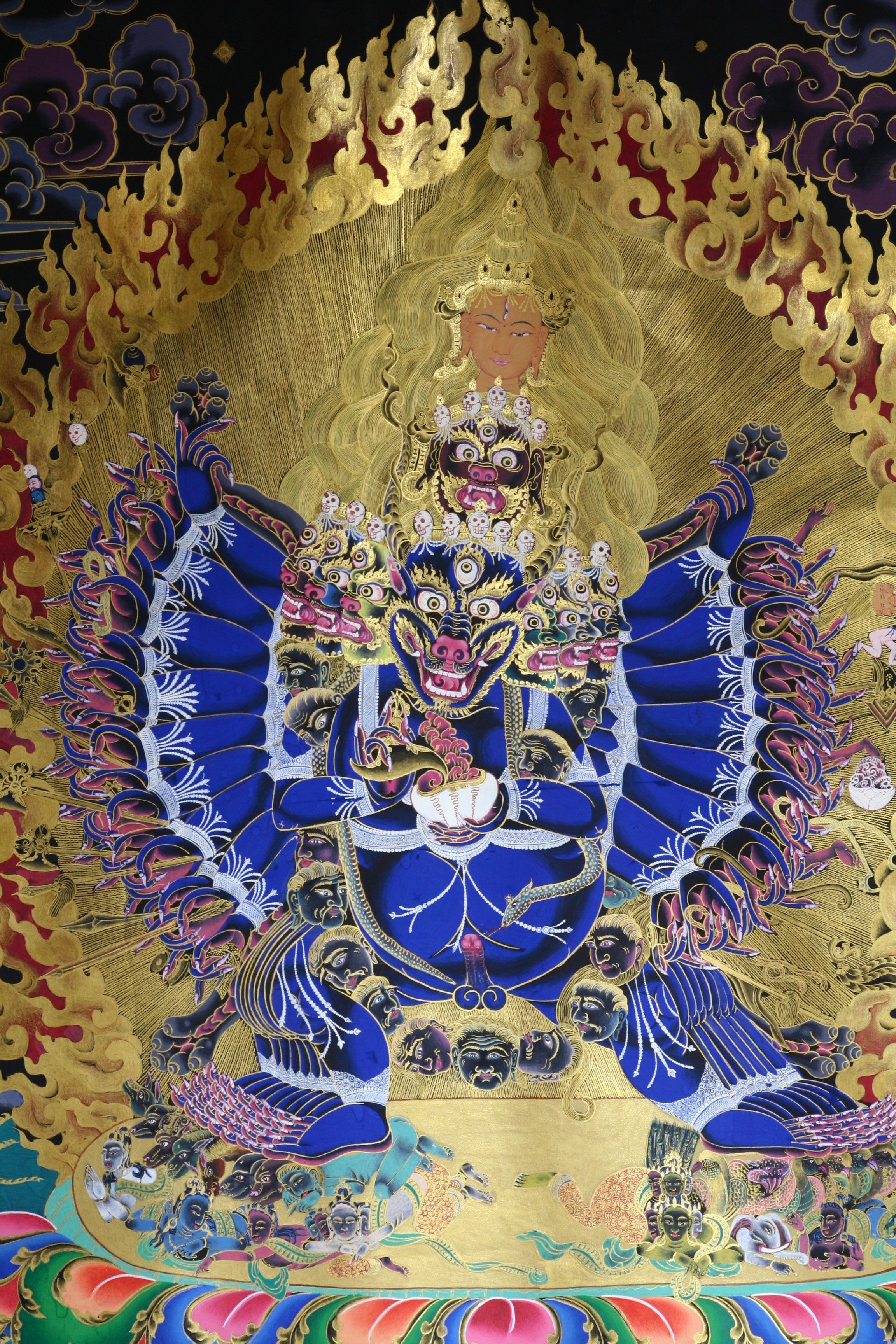 大威德金剛（唐卡）