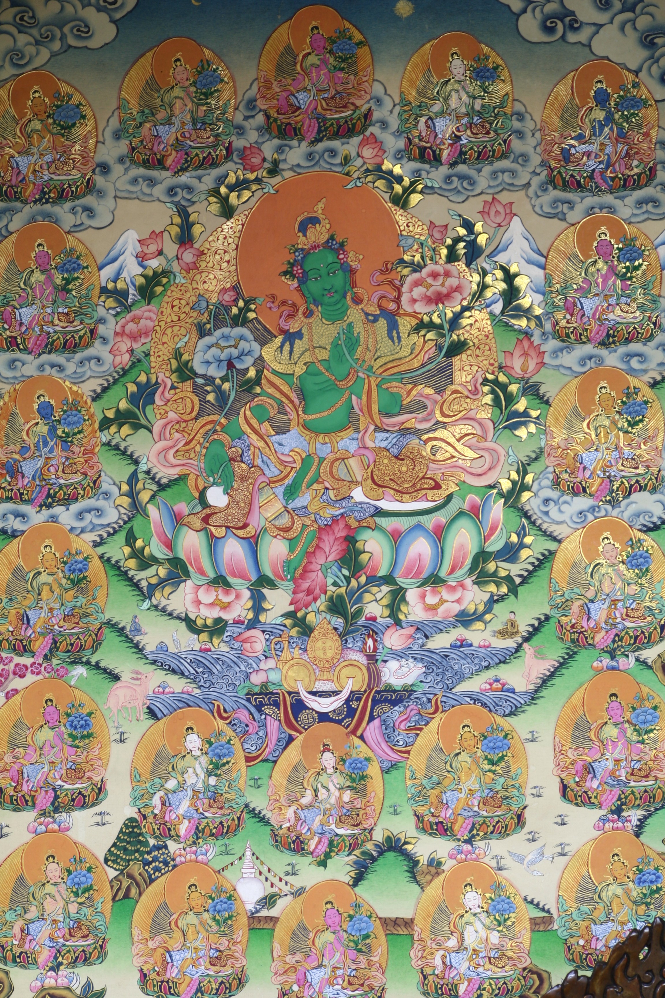 二十一度母（唐卡）